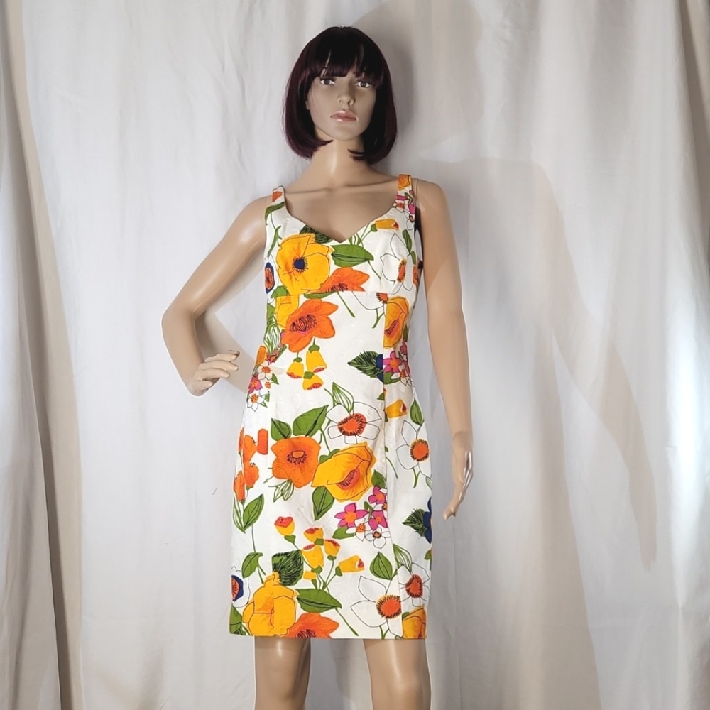 Trina Turk Floral Sheath Dress, Women's Size 2